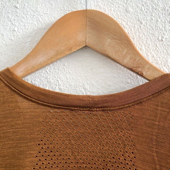 LULULEMON Metal Vent Breathe Short Sleeve Magma / Sequoia Size Large - Picture 5 of 11